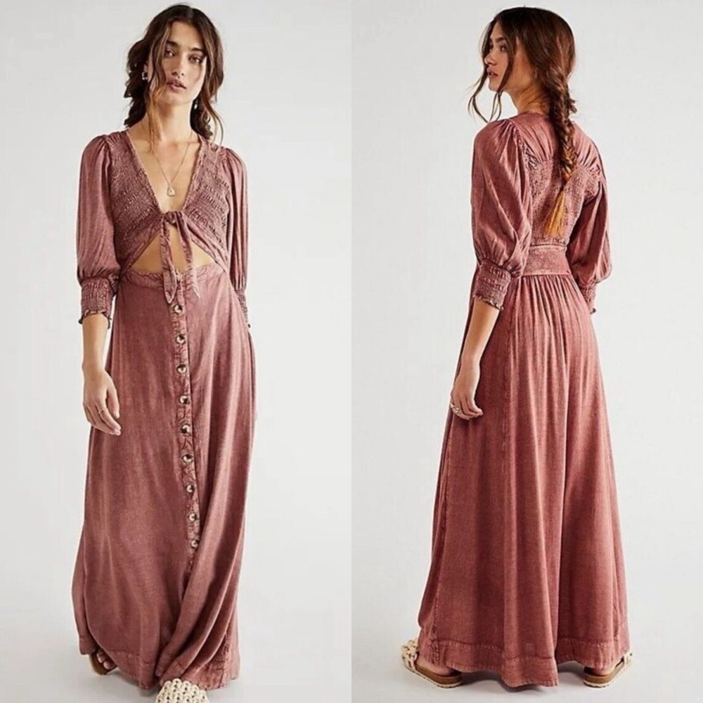 FREE PEOPLE String Of Hearts Maxi Dress
